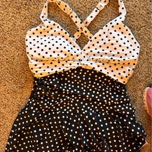 Stylish Black and White swimsuit